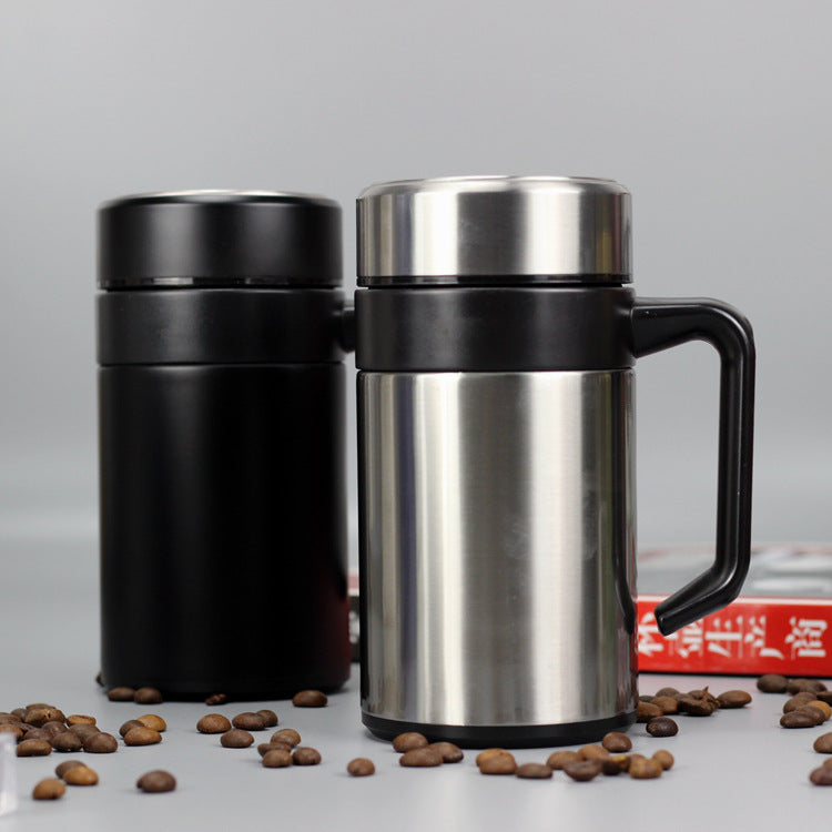 Large Stainless Steel Mug – Heavy Duty Steel Coffee Cup | Durable Hot & Cold Drinking Mug