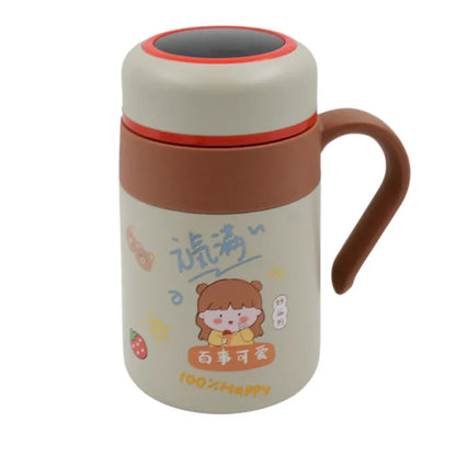 Stainless Steel Mug / Bottle Vacuum Insulated Cup with Handle & Small cup (550 ML) Bottle, Portable Travel Kettle