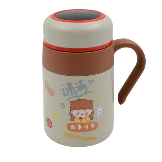 Stainless Steel Mug / Bottle Vacuum Insulated Cup with Handle & Small cup (550 ML) Bottle, Portable Travel Kettle