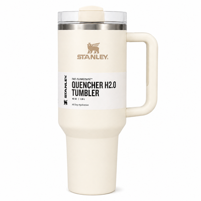 Stanley Style Tumbler – Premium Stainless Steel Vacuum Insulated Travel Mug with Handle & Straw