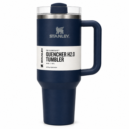 Stanley Style Tumbler – Premium Stainless Steel Vacuum Insulated Travel Mug with Handle & Straw