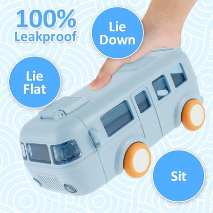Kids Bus Shape Water Bottle | 600ML