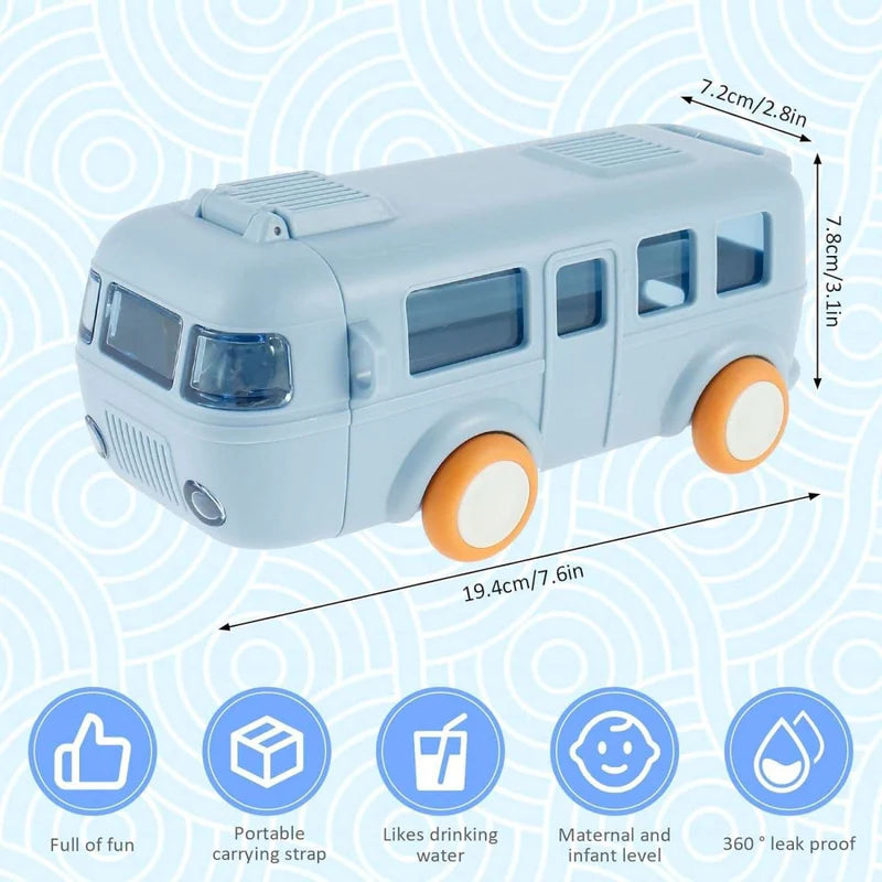 Kids Bus Shape Water Bottle | 600ML