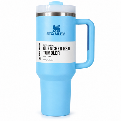Stanley Style Tumbler – Premium Stainless Steel Vacuum Insulated Travel Mug with Handle & Straw